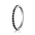 1 Row Diamond Простой дизайн 925 Серебряное кольцо Ювелирные изделия